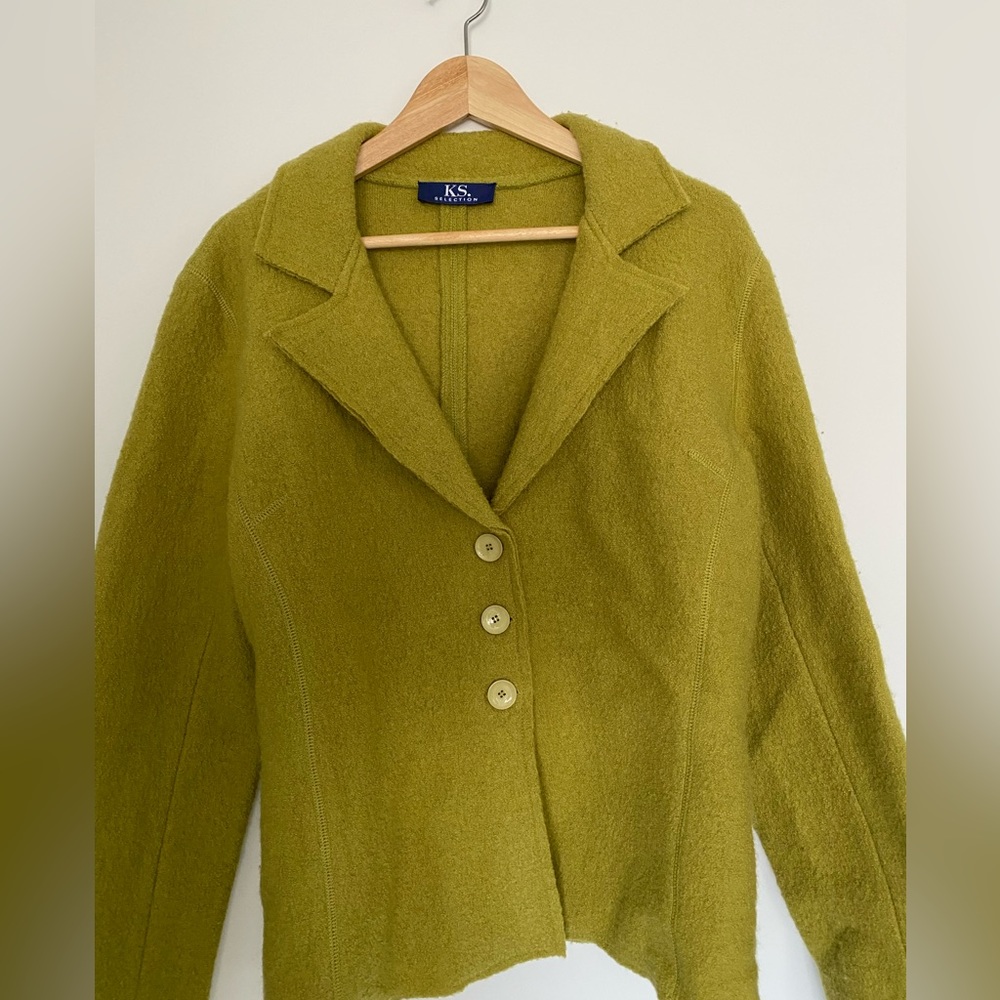Green wool jacket - Picture 2 of 3